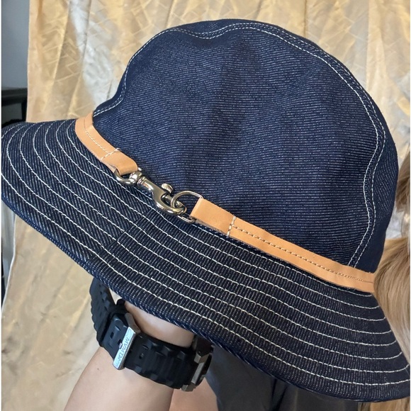Vintage coach denim bucket hat y2k vibes never worn - Picture 1 of 4